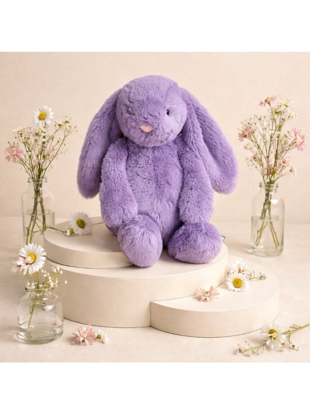 Jellycat Original Bashful Viola Bunny Purple BAS3VB‎ Authentic!